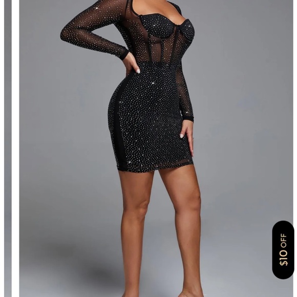 Studded black dress - Picture 5 of 6